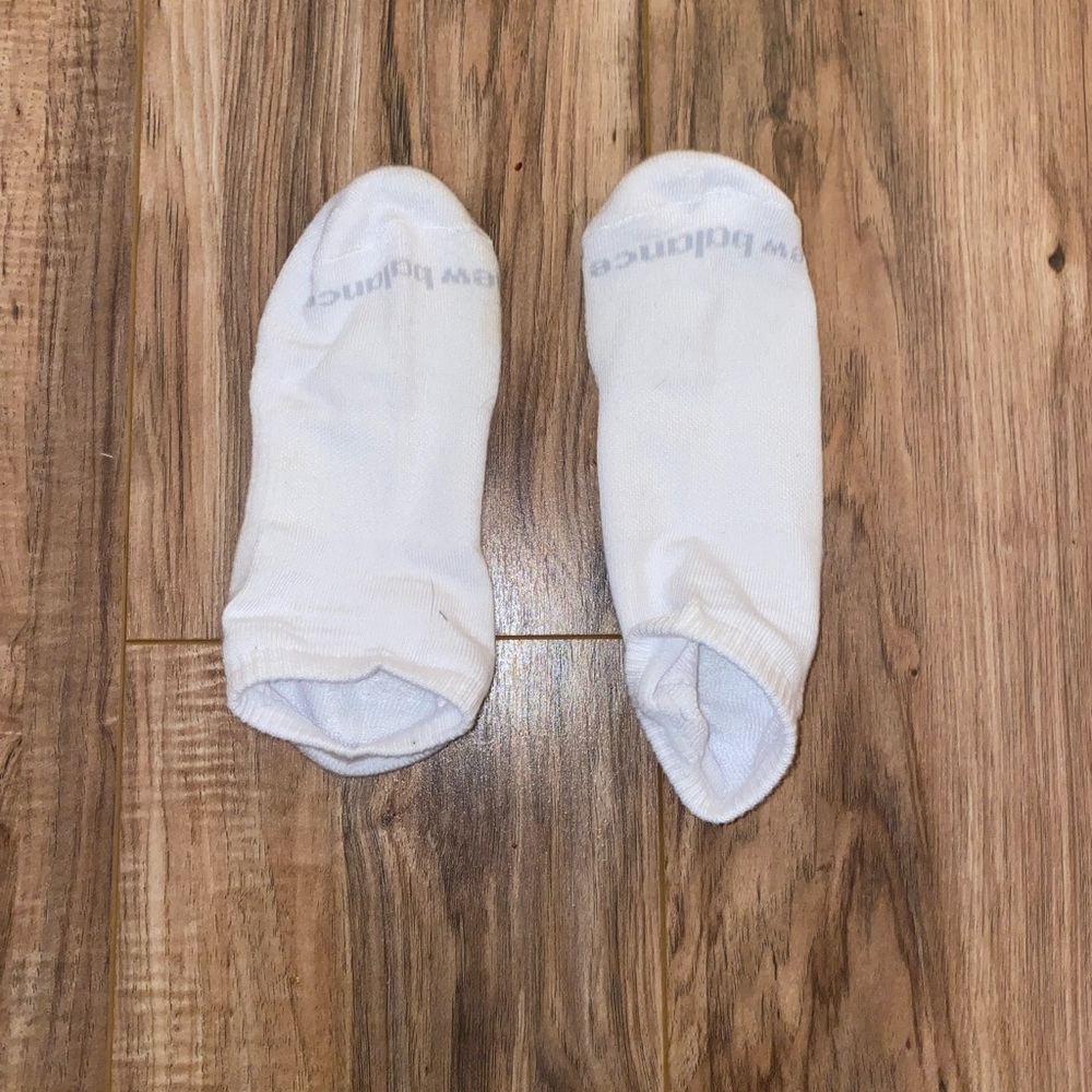 New Balance White Ankle Socks